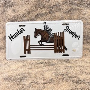 Hunter Jumper License Plate Cover